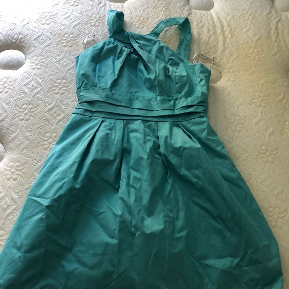 Size 12 teal David’s bridal dress